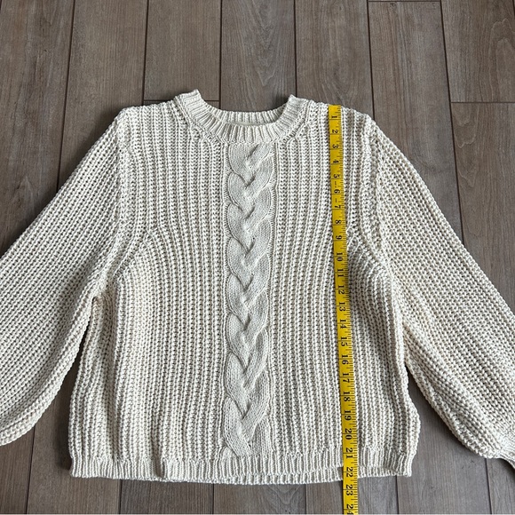 Sezane Jazz Jumper Fisherman Cotton Sweater - Picture 8 of 9